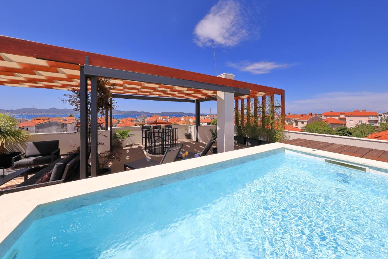 Penthouse Diem - Private Pool With Sea View Zadar Exteriör bild