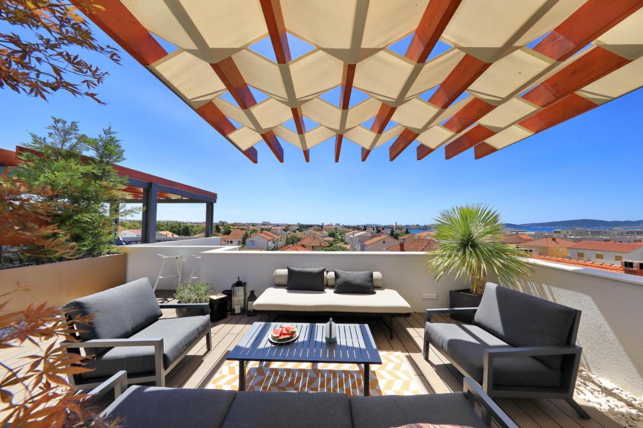 Penthouse Diem - Private Pool With Sea View Zadar Exteriör bild
