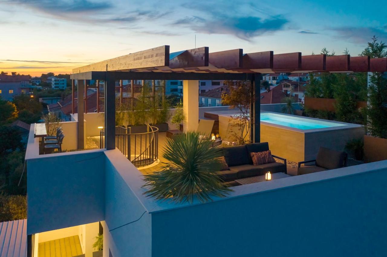 Penthouse Diem - Private Pool With Sea View Zadar Exteriör bild