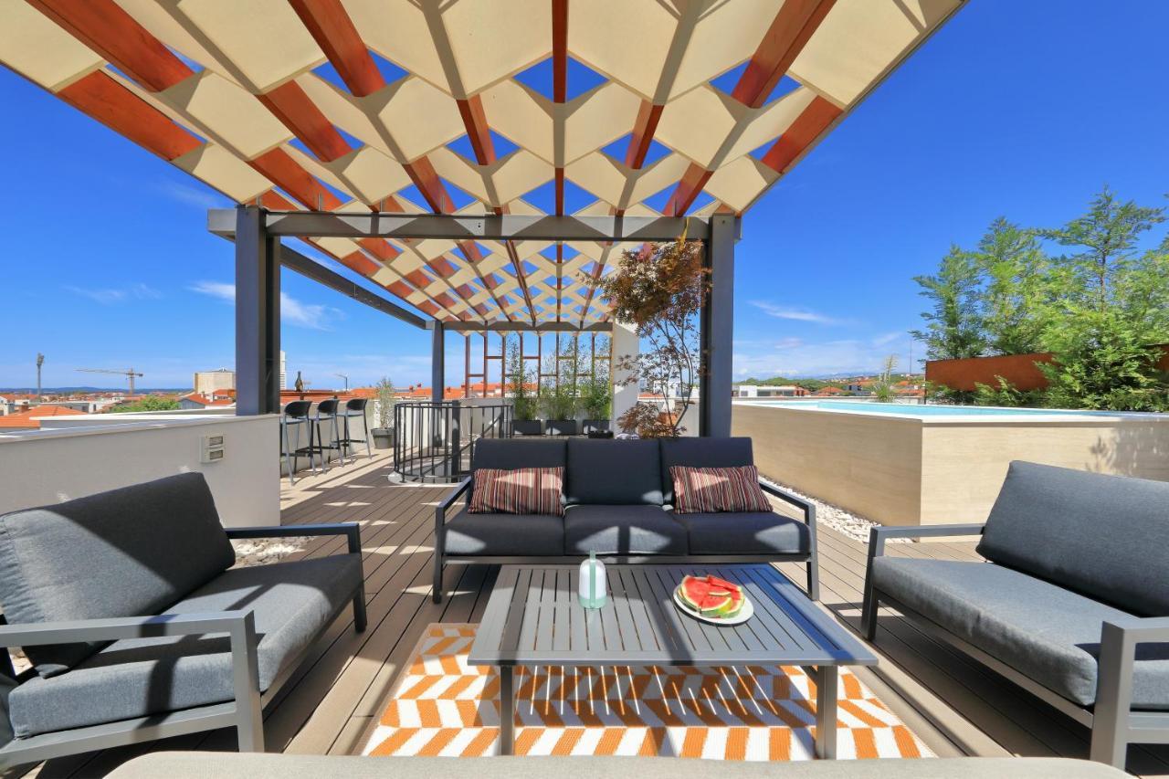 Penthouse Diem - Private Pool With Sea View Zadar Exteriör bild