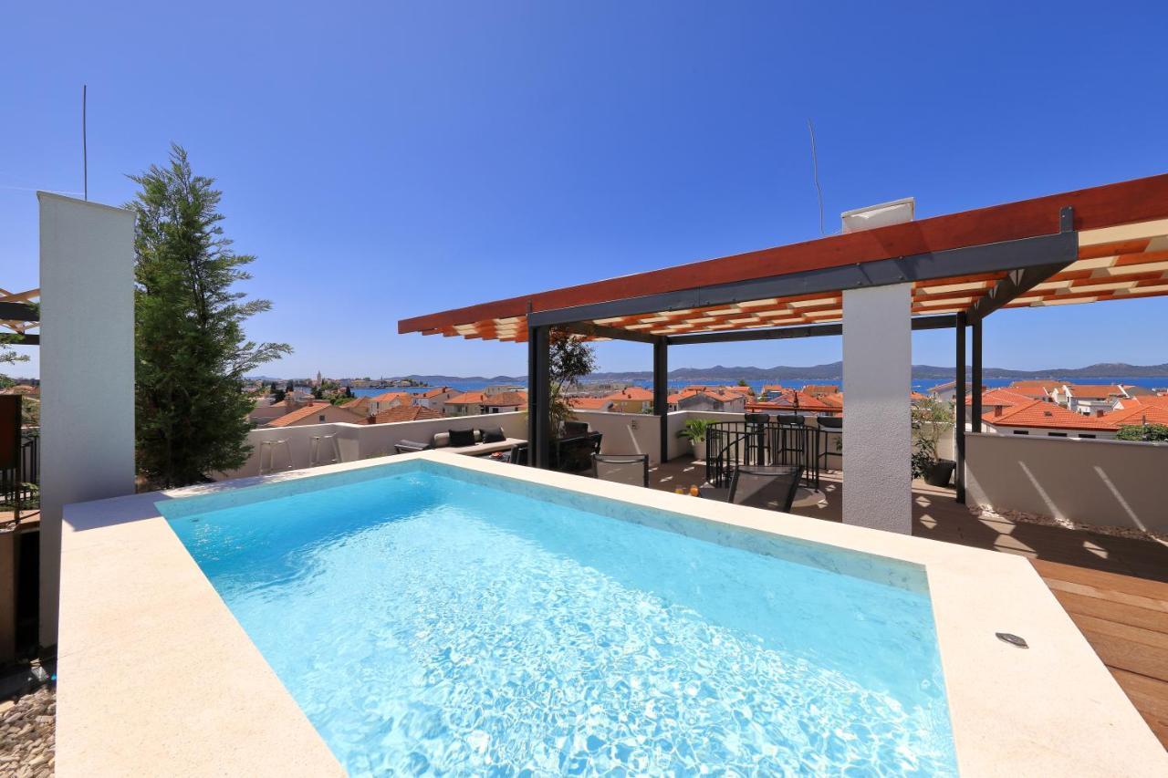 Penthouse Diem - Private Pool With Sea View Zadar Exteriör bild
