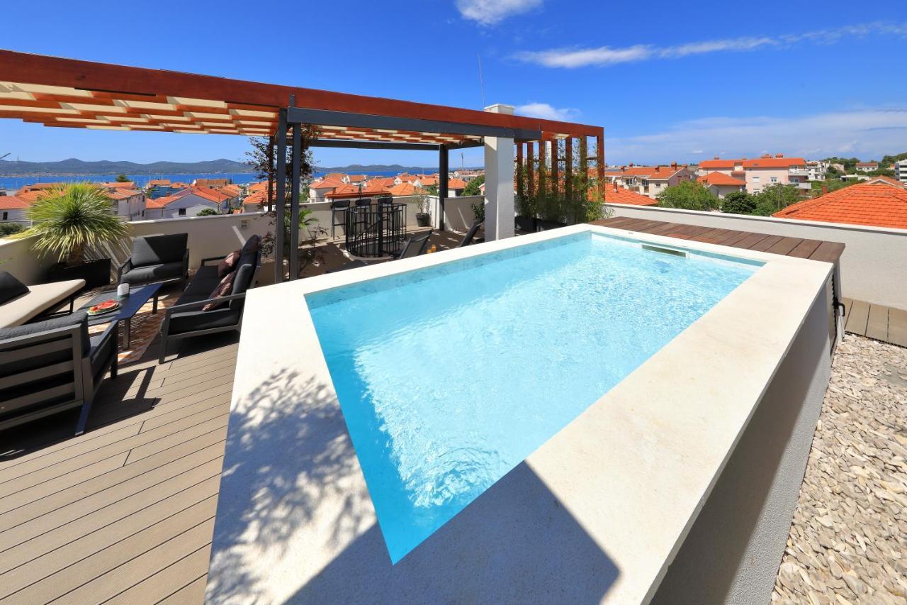 Penthouse Diem - Private Pool With Sea View Zadar Exteriör bild