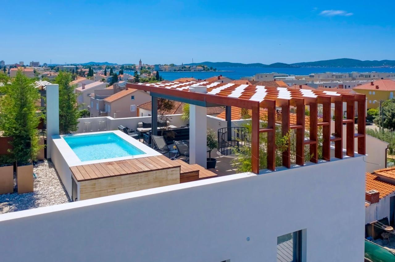 Penthouse Diem - Private Pool With Sea View Zadar Exteriör bild