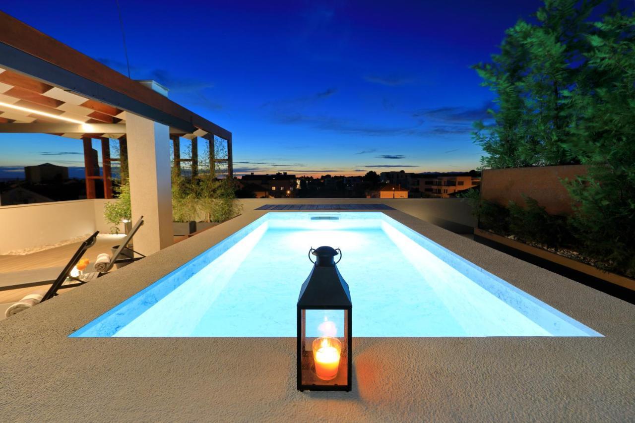 Penthouse Diem - Private Pool With Sea View Zadar Exteriör bild
