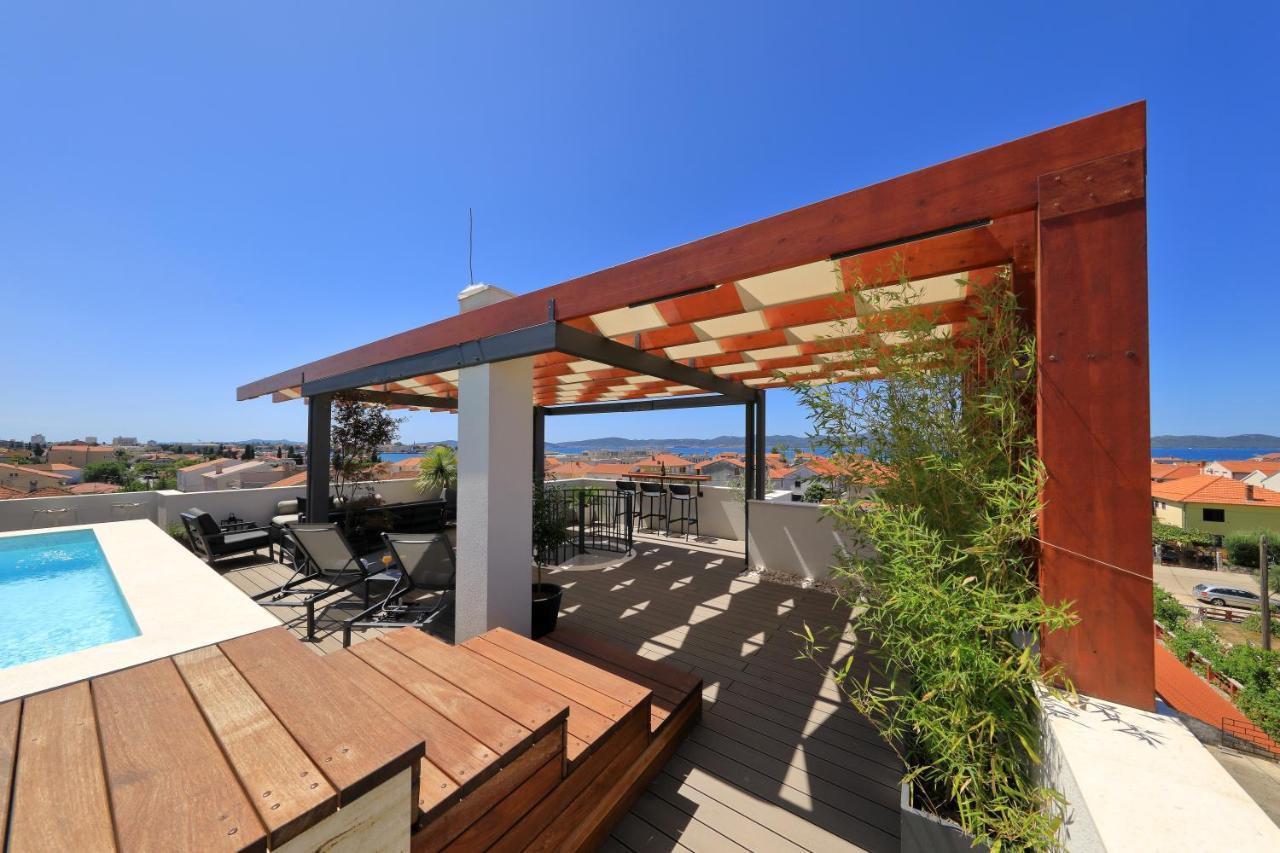 Penthouse Diem - Private Pool With Sea View Zadar Exteriör bild